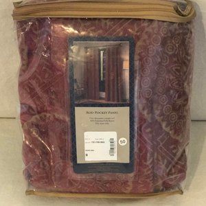 NIP Artesia Persia Rod-Rocket Old Century Authentic 55" W x 84" L Panel Curtain